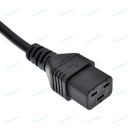 Cordon d'alimentation CA robuste pour UPS/PDU/PSU, 6 pieds, Nema 5-15P vers C19, 13A 125V, SJT 16AWG 16A, couleur noire