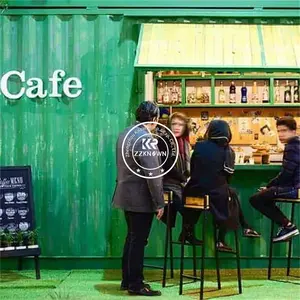 2024 Container Outdoor Fastfood Koffie Kiosk Booth Gebruik Bar En Restaurant Container Voor Verkoop Voedsel