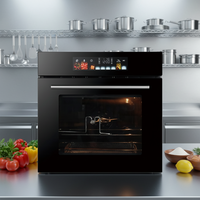 Nouveau design, four encastrable électrique 70L, facile à nettoyer, avec écran LED tactile, four de cuisson pour la cuisine, OEM