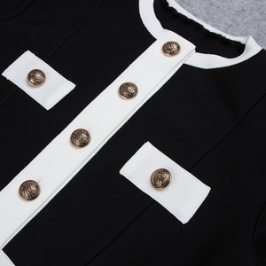 Kết Hợp Màu Sắc Của Áo Dài Tay Bó Sát Áo Khoác Eo Cao Nổi Tiếng Váy Ngắn Bộ Hai Mảnh - Product Image 5