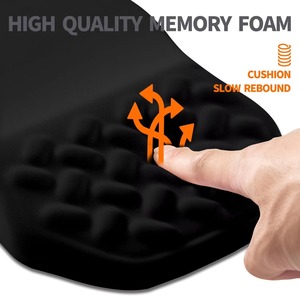 Thoải Mái Tập Trung Bộ Nhớ Bọt Cổ Tay Hỗ Trợ <span class=keywords><strong>Mousepad</strong></span> Với Non-Slip Thiết Kế Tăng Cường Đánh Máy Và Chơi Game - Product Image 3