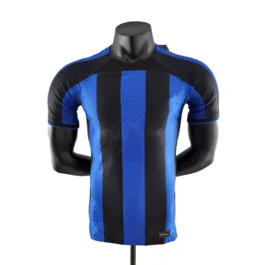 The best quality football 20222023 classic home blue football uniform jersey football