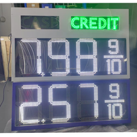 Doppelseitiges Kraftstoff preis schild und Tankstelle Großer 7-Segment-Bildschirm für den Außenbereich