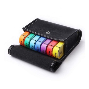 Hộp Đựng Thuốc Bằng Da Hộp Đựng Thuốc Hàng Tuần Hộp Đựng Thuốc Du Lịch 7 Ngày Hộp Đựng Thuốc Hộp Đựng Thuốc Lớn 28 Ngăn 4 Lần Một Ngày - Product Image 4