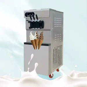 Manufacturer Three Mixed Flavors Commercial Ice Cream Maker Machine Electric Commercial Ice Cream Maker