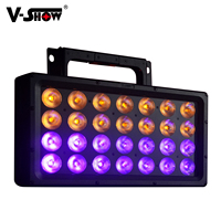 Vshow Q8 Laveuse de lumière étanche panneau LED 28PCS 20W RGBWA + UV DMX lumière de scène IP66 Effetc éclairage de mélange de couleurs