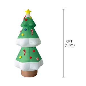 Albero di Natale Gonfiabile da 6 Piedi con Luci LED per Interni ed Esterni, Decorazione Natalizia da Giardino - Product Image 5
