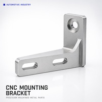 Support de montage CNC automobile en L à angle droit avec fente réglable pour pince de câble de capteur et faisceau de câbles
