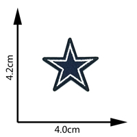 Petit patch brodé personnalisé de 4,5 à 5,5 cm avec logo, pour le sport, à thermocoller, football américain, baseball
