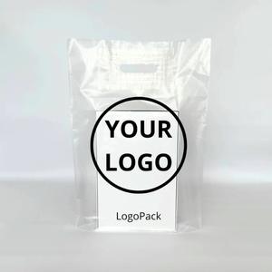 Sacs en polyéthylène plats biodégradables roses, sacs en plastique recyclables, sacs en LDPE, sacs de remerciement - Product Image 3