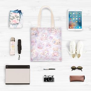 Bolsa de Mano de Poliéster Ligera con Estampado de Lindos Animales en Forma de Nube, para Mujeres y Niñas, con Logotipo Personalizado, Venta al Por Mayor - Product Image 5