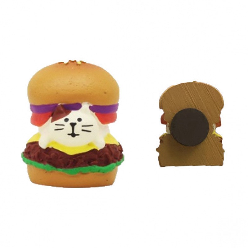 Burger Cat Refrigerator Sticker