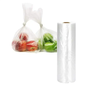 Supermarket Degradable Vegetable Fresh-Keeping Packaging Poly Flat Bag Clear Produce <b>Plastic</b> <b>Roll</b> Bag - Product Image 1