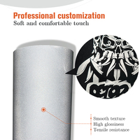 SUBLISTAR Film DTF en feuille d'argent métallisé de qualité supérieure (60CM * 100M), impression par transfert direct sur film à froid pour les logos emblématiques