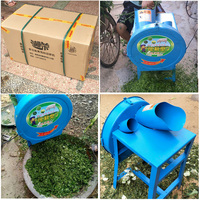 Mini hacheuse à fourrage haute performance - Broyeur léger pour herbe et céréales avec moteur pour la maison et les petites exploitations agricoles