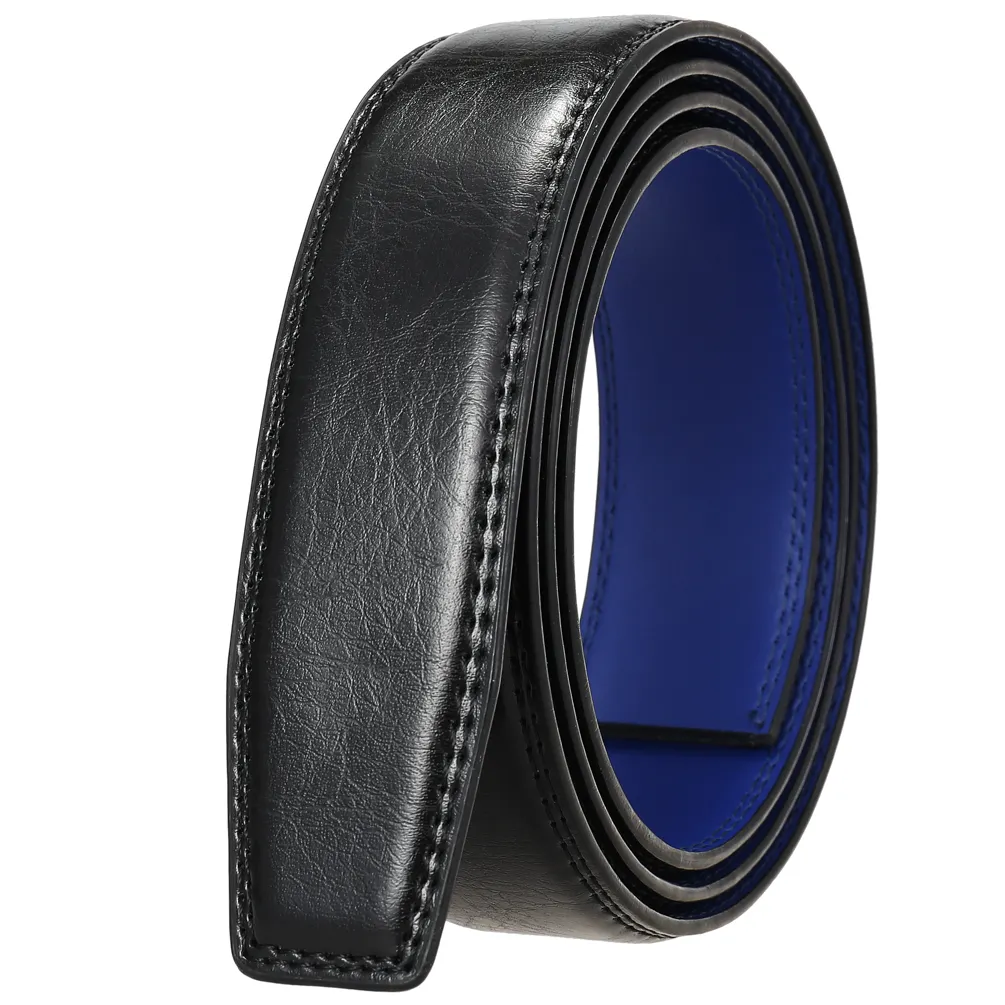 LY35-122 High Quality Leather Belt for Men without buckle