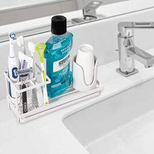 Support multifonctionnel pour brosse à dents électrique de comptoir, accessoires de salle de bain et toilettes, gobelet de lavage, porte-brosse à dents - Product Image 1