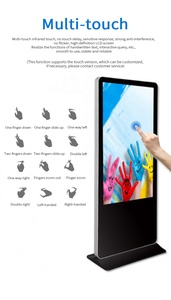 50 Inch Floor-to-ceiling <strong>Vertical</strong> Advertising Kiosk Shopping Mall High-definition Digital <strong>Billboard</strong> for Digital Advertising Kios - Product Image 4