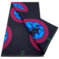 Nouveau tissu brocart africain en cire, motif animal, résistant à l'abrasion, tissé, lourd, design ghanéen, pour femmes