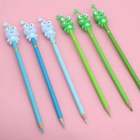 Étui à crayons en silicone créatif en gros, cadeau pour la fête des enfants, papeterie pour élèves du primaire, capuchon de stylo en silicone