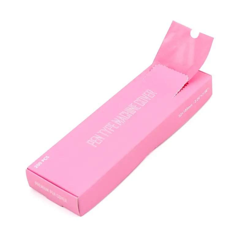 도매 핑크 컬러 200PC 문신 펜 기계에 대 한 보호 가방 일회용품 문신 총 소매 커버 가방