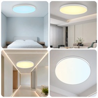 Gradient Skylight Anti-éblouissement Multi-fonction Plafonnier Ambient RGB LED Light et Smart WiFi APP Télécommande pour Home Office