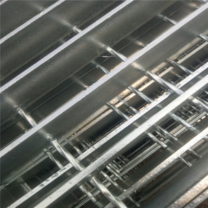 Grille en acier antidérapante dentelée 25X3, plaque en acier galvanisé à chaud, passerelle industrielle, grille de plateforme - Product Image 3