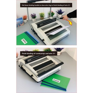 コームワイヤー31 4 In 1ハードカバーブックバインディングマシン<span class=keywords><strong>21</strong></span> 34穴多機能バインディングマシン - Product Image 5