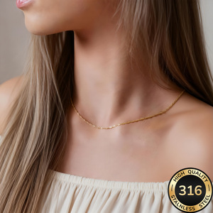 Collar Minimalista de Lujo Ligero, Estilo Europeo y Americano, para Mujer, Ajustable, Combinable con Todo - Product Image 1