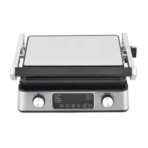 2000W High Quality Panini Maker Detachable Contact Grill Electric OEM Stainless Steel Electric Table Grill