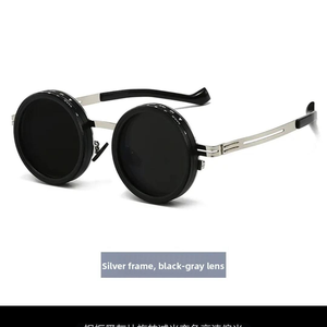 Occhiali da Sole Polarizzati Dimmerabili a 9 Livelli con Filtro ND Rotante Continuo, Aste in Metallo Cavo, Stile Steampunk Vintage Unico - Product Image 3