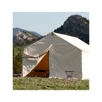 Tente murale en toile de coton de qualité supérieure de luxe à une chambre à coucher Tente de glamping confortable et élégante