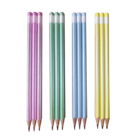 Crayons en bois FSC de qualité supérieure de 7 pouces, crayons personnalisés en bois avec gomme et pointe trempée
