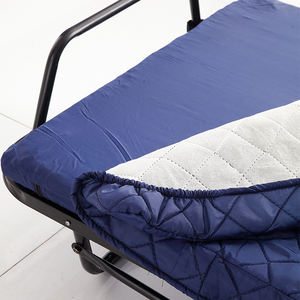 Cadre de lit pliant en acier robuste avec roues-Lit en métal silencieux pour hôtel, dortoir, hôpital, assemblage et transport faciles - Product Image 2