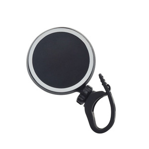 Junye Rétroviseur de vélo convexe réglable à fixer sur le guidon noir 9 cm en ABS - Product Image 5