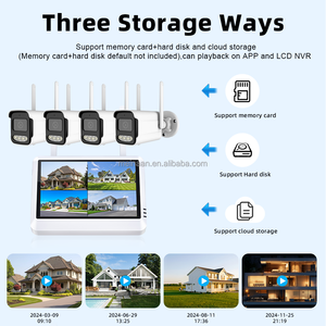 Sistema de Cámara de Seguridad WiFi para Exteriores, Kit NVR con Cámara Tipo Bala Inalámbrica de 2 Canales, 3MP, Pantalla LCD de 7'', OEM - Product Image 6