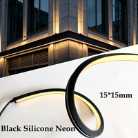 Bande LED néon flexible noire blanc chaud 1800K-3000K, vente en gros, IP67, pour cinéma, chambre, allées, façade, décoration intérieure et extérieure