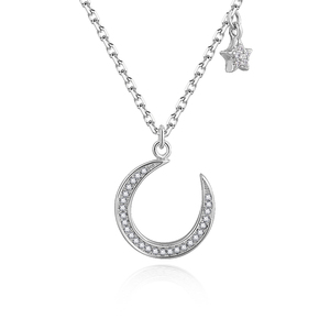 Nuova Collana in Argento 925 con Ciondolo a Cuore <span class=keywords><strong>Infinito</strong></span> in Zirconia e Diamanti Pavé - Product Image 2