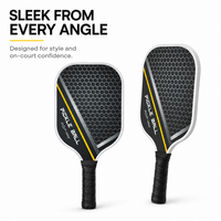 Leichtes Fiberglas-Pickleball-Schläger-Set mit Eigenem Logo, 4 Bällen und Tasche, Direktvertrieb OEM-Schläger-Kit für Private Label