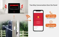 Panneau de système d'alarme de sécurité Tuya Smart WiFi 4G sirène intégrée avec capteur de mouvement de porte 433 système d'alarme domestique