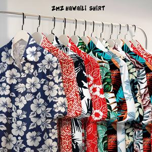 ハワイヨーロッパ系アメリカ人ファッションブランド香港スタイルメンズ半袖TシャツXLサイズフルプリントハーフスリーブシャツ付き - Product Image 1