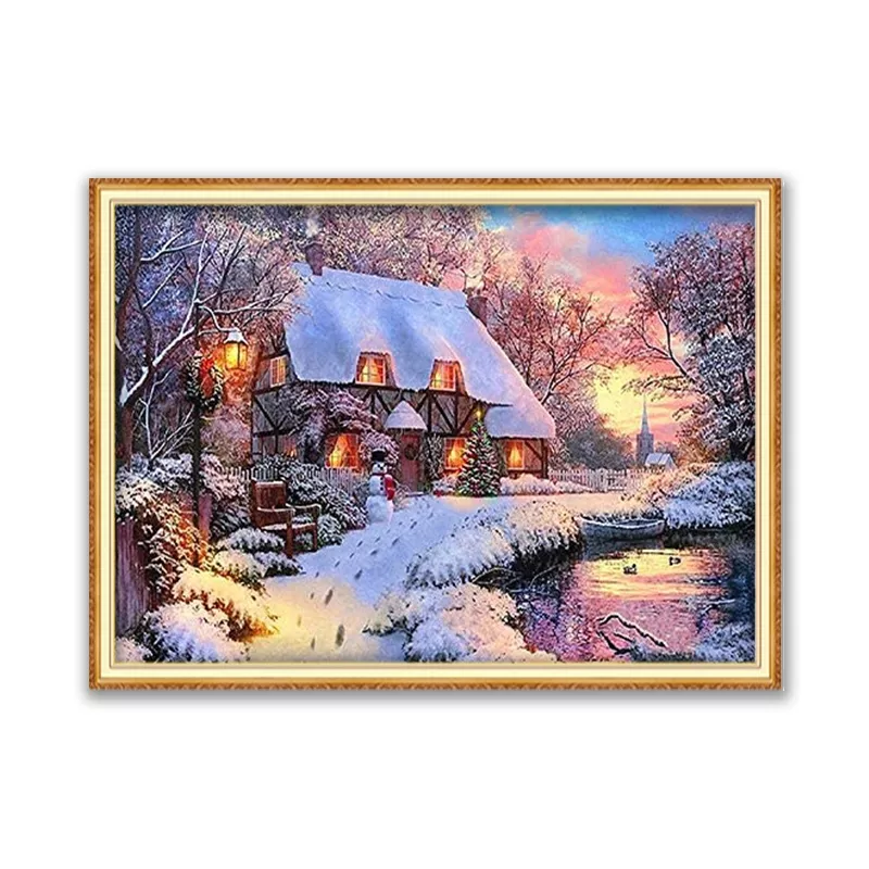 Meian Dropshipping handmade embroidery cross stitch christmas for Living Room made in China