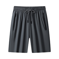 Shorts de sport respirants à séchage rapide pour hommes, fermeture à cordon, 100% polyester