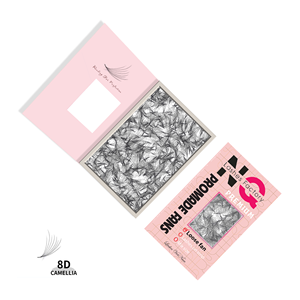 Extensions de cils en soie douce avec logo personnalisé NQ, extensions de cils coréennes jet black CC pour un volume super jet black, extensions de cils en cachemire mat - Product Image 2