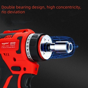 Taladro Inalámbrico sin Escobillas <span class=keywords><strong>de</strong></span> 16.8V, Alta Potencia, Dos Velocidades, Atornillador Eléctrico <span class=keywords><strong>de</strong></span> Litio, Mandril <span class=keywords><strong>de</strong></span> Metal <span class=keywords><strong>de</strong></span> 10mm, Taladro Percutor, Bricolaje, 60Nm - Product Image 2