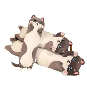 Baby Kids Toys Soft husky Hugging Plush Pillow Cartoon Long husky Kitten Legs Sleeping long husky dog plush toys