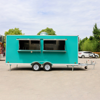 Chammp Coffee Shop : Remorque alimentaire mobile avec comptoir, cuisine de rue pour événements extérieurs et services de restauration de café