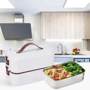 Factory Best Sale Precision-engineered 3 Layers Electric Lunch Box Reusable High Quality Food Warmer Container