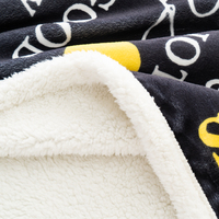 OEM Trade Assured Qualitäts-Digital-Sublimationsdruck Flanell-Sherpa-Decke Weiche Dicke Plüschdecke als Geschenk für die Tochter