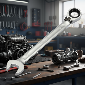 Llave Combinada Fasano de 17 mm, Herramienta Métrica para Reparación Automotriz - Product Image 3